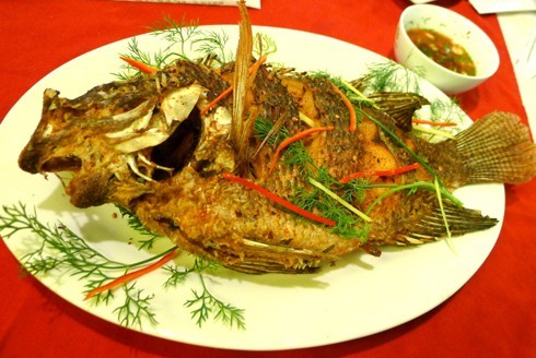 Cá rô phi nướng sả thơm ngon
